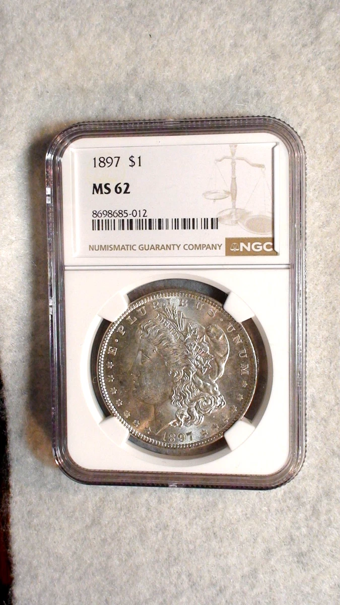 MS 62 Graded 1897 Year Morgan US Dollars (1878-1921) for sale | eBay