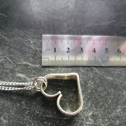 Kette Herz Anhänger Herzkette Aus Besteck Versilbert Besteckschmuck Unikat - Bild 9 von 9