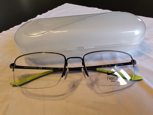 Nike Flexon 4306 004 Black Eyeglasses 56/18/145 with Flexon Bridge - Bild 7 von 7