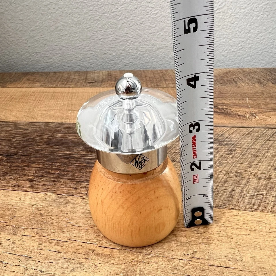 WM VINTAGE Original Madera Y Cromo. Molinillo de pimienta Bounds Foto 4 de 4