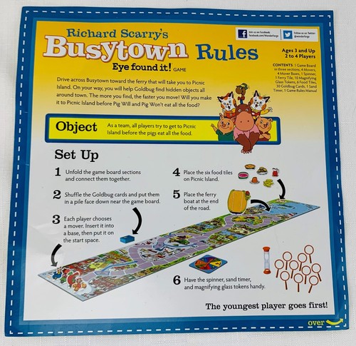 2008 Richard Scarry's Busytown: Eye found it! Game Complete in Great Condition - Picture 5 of 7