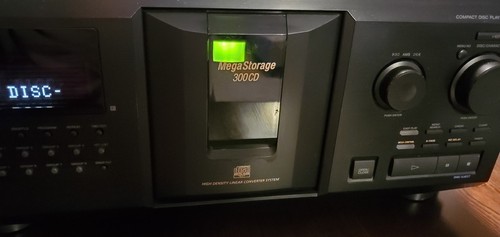 ♻️Reproductor de CD Sony CDP-CX300💫 reacondicionado💫300 cambiador de discos CD correas nuevas y control remoto - Imagen 8 de 13