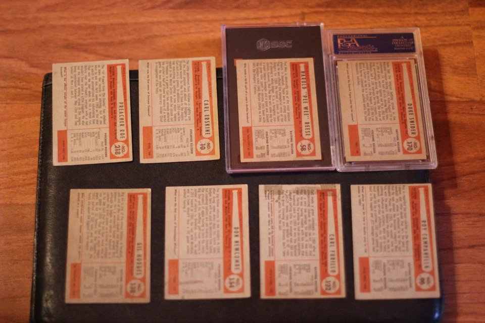 14 diff 1954 Bowman Baseball, Brooklyn Dodgers Team Set, Orihinal, Campy & Stars - Image 2 of 4