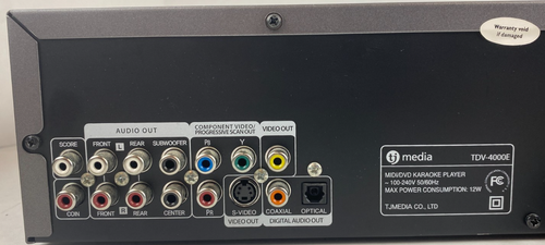 Reproductor de DVD de karaoke multimedia TJ Media TDV-4000E y DVD de karaoke TC-031 - Imagen 8 de 10
