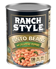 Ranch Style Pinto Beans With Jalapeno Peppers, Canned Beans, 15 OZ