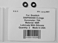 2 O-ringi Bostitch S06P000400 / R&S 1,9-3,8BT / NBR materiał