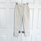 Rag & Bone Simone Striped Snap Pant Size 4 NWOT $325