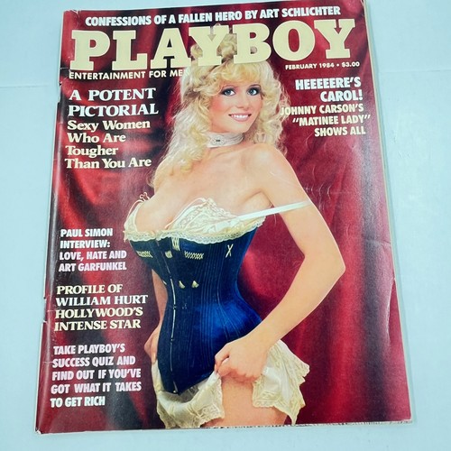 Playboy February 1984 Playmate Justine Greiner, Carol Wayne, Shelly Long - Bild 1 von 4