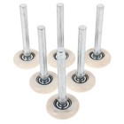 6 Pcs Garage Rollers, Wheel Metal Accessories Hardware Convenient