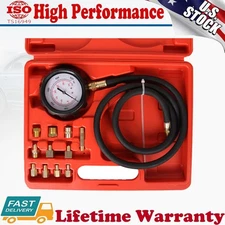 0-500PSI Oil Pressure Gauge Tester Kit Engine Transmission Fluid Diagnostic Test