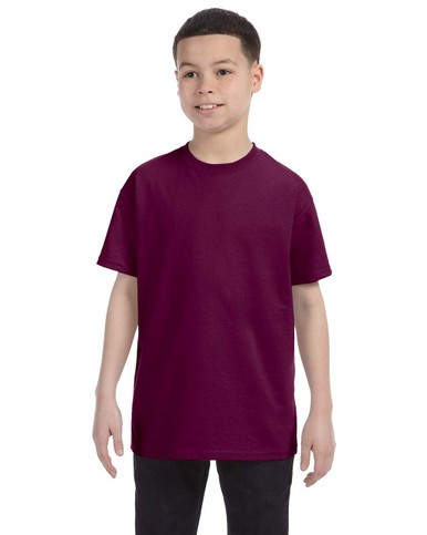 Gildan Youth T Shirts 5000B Solid Heavyweight Cotton Short Sleeve Boys Tee XS-XL - Picture 10 of 37