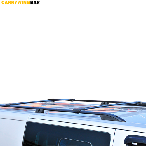 Roof Rack Cross Bars Black Set for BMW 5 Series E39 Touring 1996-2003 - Picture 2 of 11
