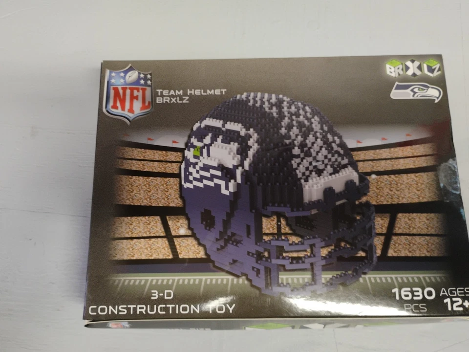 NFL BRXLZ Seattle SeahawksTeam Casco Construcción Juguete 1293 Piezas Bloque 3D Foto 2 de 2