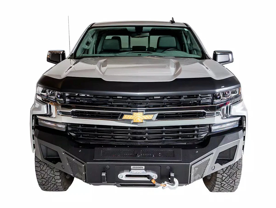 AVS Aeroskin Bug Shield 15-19 GMC 2500/3500 HD Excl Induction Sys, Matte Black Foto 4 de 4