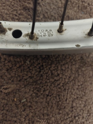 ARAYA BMX 20" Front Wheel & Hub 48 Spoke - Vintage 20HE MP-707X - Picture 5 of 5