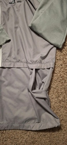 Nike Windbreaker Regenjacke Herren Packable Hood Golf Pullover 1/2 Zip grau XL - Bild 5 von 15