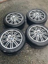 4x 17” Bmw 5x120 Alloy Wheels 225/45/17 Tyres E46 Vivaro Trafic Discovery T5 T6