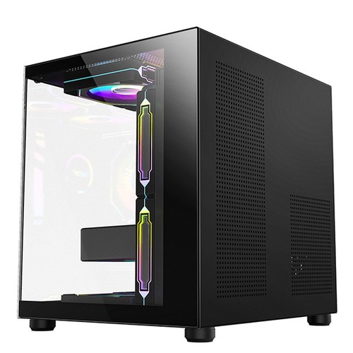 270 Degree Glass PC Case Transparent Desktop Computer Tower For M-ATX/ITX _tm - Bild 11 von 14