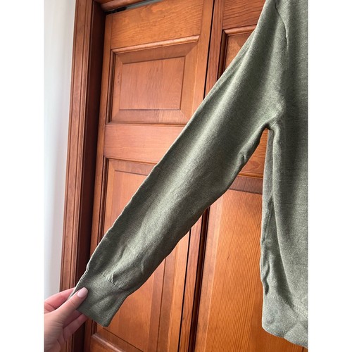 NWT J. Crew Men's Raglan Sleeve Half-Zip Pullover Sweater Light Green Size M - Picture 5 of 9