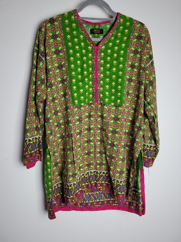 *Defect* DESIGNER Bundle of Pakistani Ethnic Shirts Kurta Size Large Khaadi Sana - Picture 4 of 11