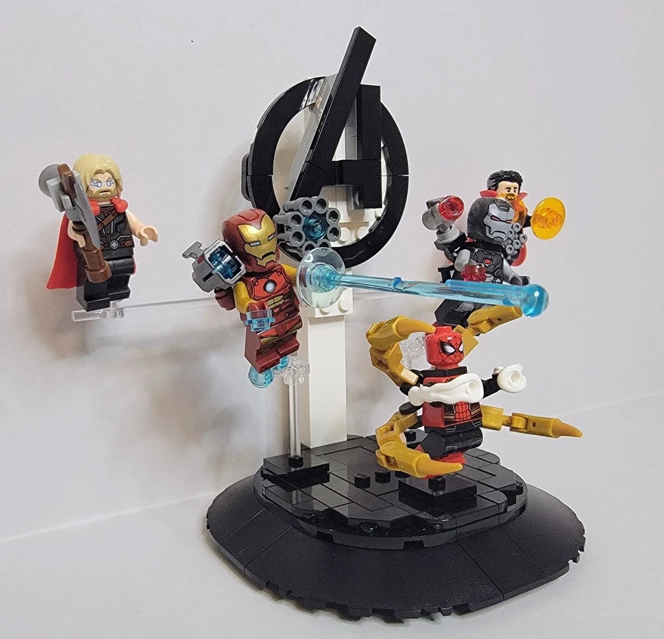 LEGO® Avengers NEW Iron Man Thor Iron Spider-Man War Machine Dr. Strange display - Image 2 of 4