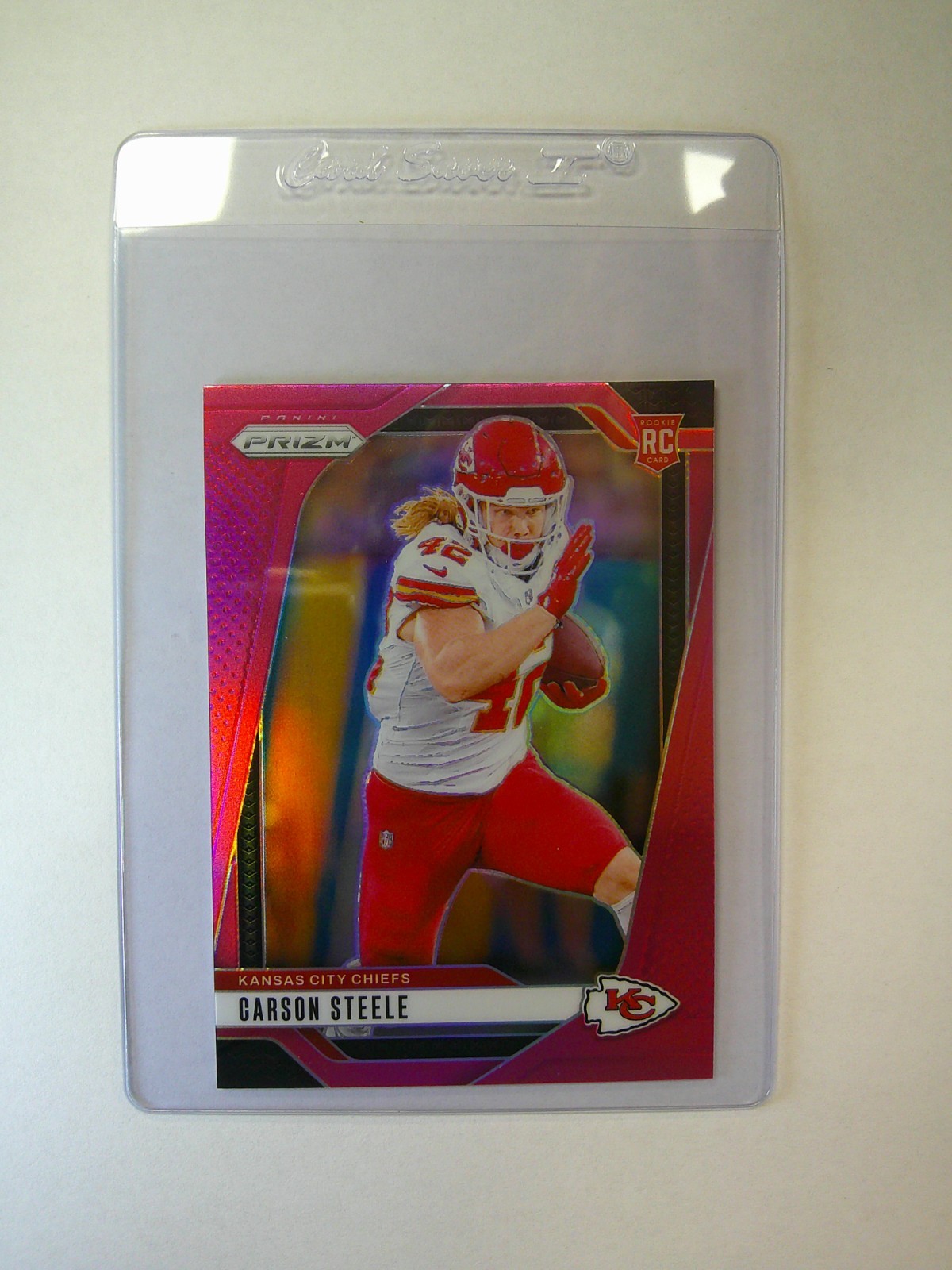2024 Panini Prizm - Rookies Carson Steele #377 Pink Prizm (RC) - MINT