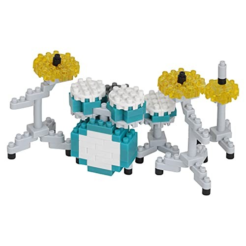 Kawada Nanoblock Drum Set Green NBC_348 - Picture 1 of 3