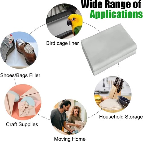 WAUPPY Newsprint Packing Paper Sheets for 100 Count (Pack of 1), white - Picture 5 of 6