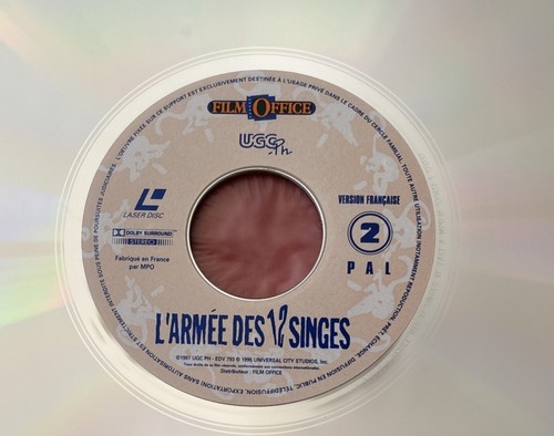 L’ARMÉE DES 12 SINGES WILLIS PITT 1997 PAL VERSION FRANÇAISE BON ÉTAT LASERDISC - Photo 3/6