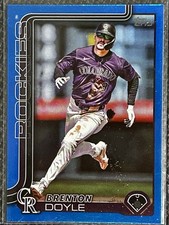 2025 Topps Series 1 Brenton Doyle #44 Blue Rainbow Foil /150 Colorado Rockies