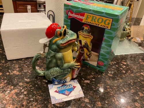 Vintage Budweiser Frosch Charakter Stein 1996 Limited Edition 4488 - Bild 10 von 10