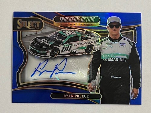 Ryan Preece - 2025 Select Trackside Action Signatures #TAS-RPC Blue Prizm 40/99 - Picture 2 of 3