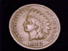 1882 Indian Head Cent, Very Good grade