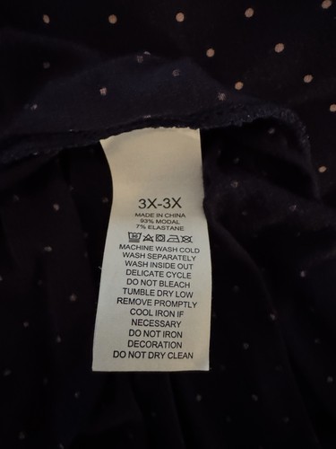 Kate Spade NAVY/WHITE POLKA DOT Pajama Set Size 3X - Picture 7 of 8