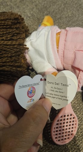 TY Beanie Baby DORA the Explorer (Dora Del Tenis Tennis Version) Ty Plush Toy - Picture 6 of 8