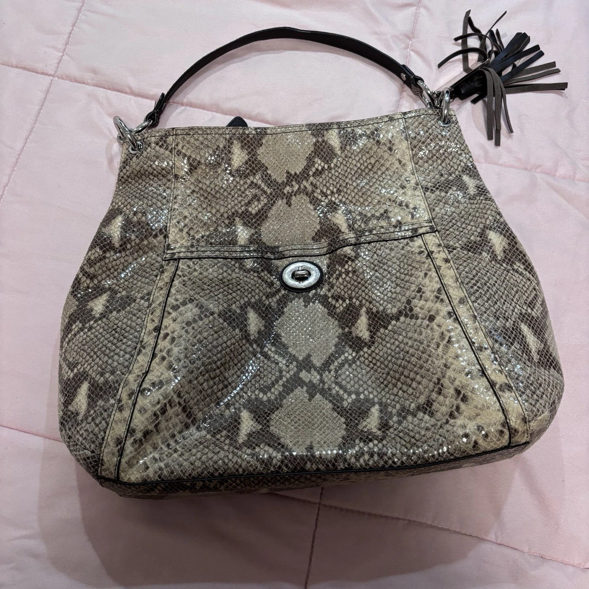 Coach Python Hobo Bags for Women for sale | eBay