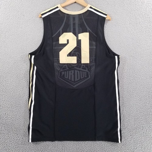 Purdue Boilermakers Basketball Jersey Nike Large Black Away #21 Team NCAA Shirt - Picture 2 of 13