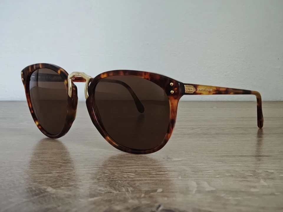 Vintage Giorgio Armani 915 054 Tortoiseshell Sunglasses Made in Italy - c. 1980s - Bild 4 von 4
