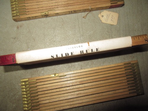 4 vintage Master Rule Mfg. NY Interlox No. 108 & 106 Sliding Carpenters Rule NOS - Picture 5 of 15