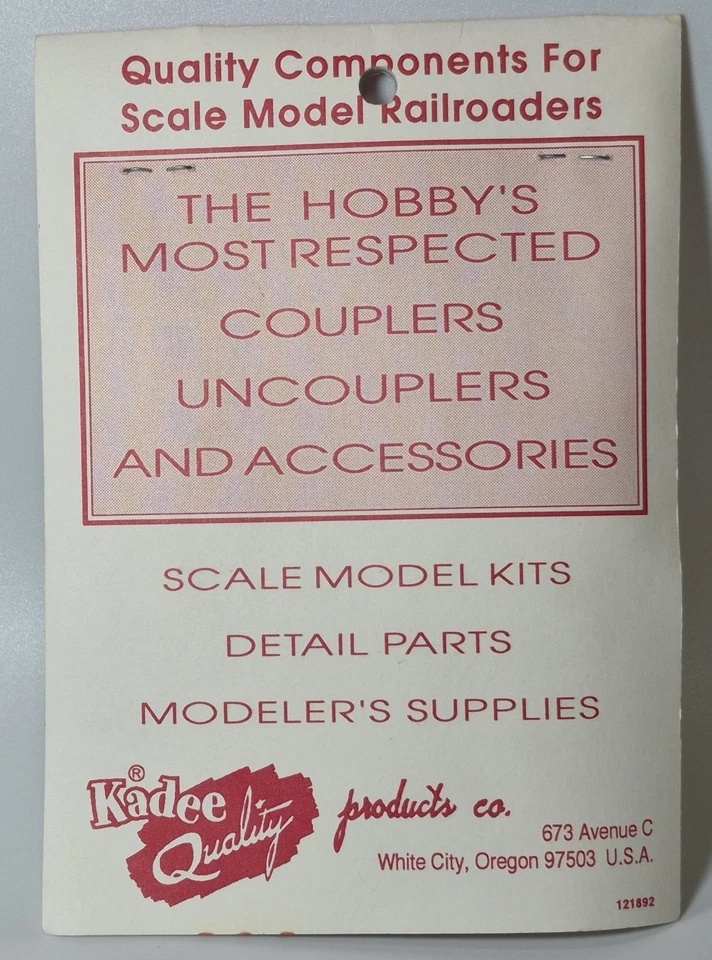 Kadee 820 G Scale Straight Centerset Shank Couplers with Body Mount Gearboxes - Image 4 of 4