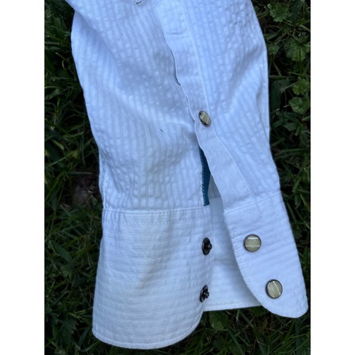 32 Bar Blues Mens XL White Seersucker Long Sleeve Button Down Shirt - Picture 9 of 9