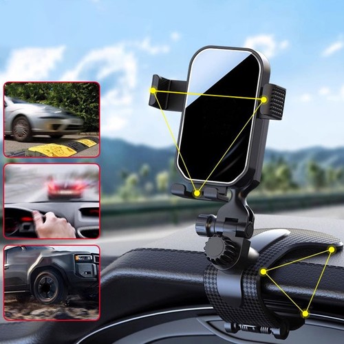 Support Clip Voiture Fonctionnement Une Main Matériau ABS Haute Universalité M - Photo 3 sur 16