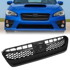 For Subaru WRX STI 2015-2017 Front Bumper Upper Grille Grill Black Mesh