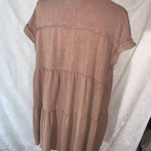 Vestido Caballete Los Angeles Color Óxido Talla Grande - Imagen 7 de 11