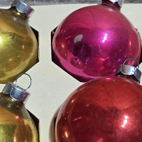 Ornamenti albero in vetro vintage COBY made in American in scatola originale - Foto 9 di 10