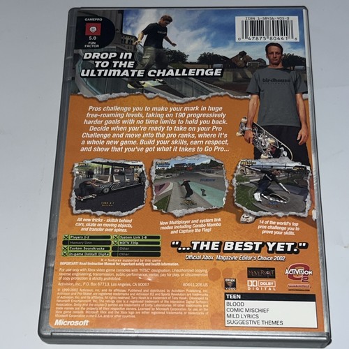 Tony Hawk 4 - Microsoft Xbox Platinum Hits, No Manual, Very Good Tested Working - Picture 4 of 7