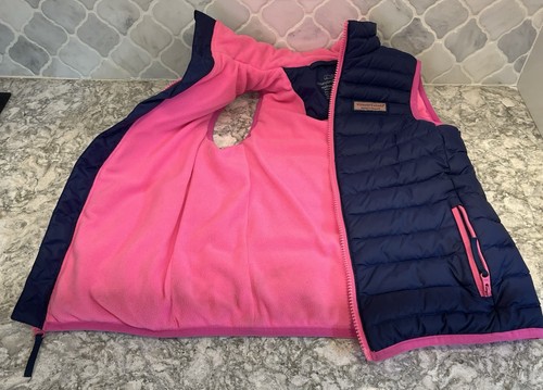 Vineyard Vines Girls XS (5-6) Quilted Down Puffer Performance Vest - Picture 5 of 7