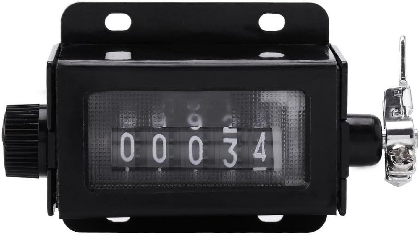 Mechanical Digit Counter 5 Digit Pull Count Counter Rotary Knob Resettable Count