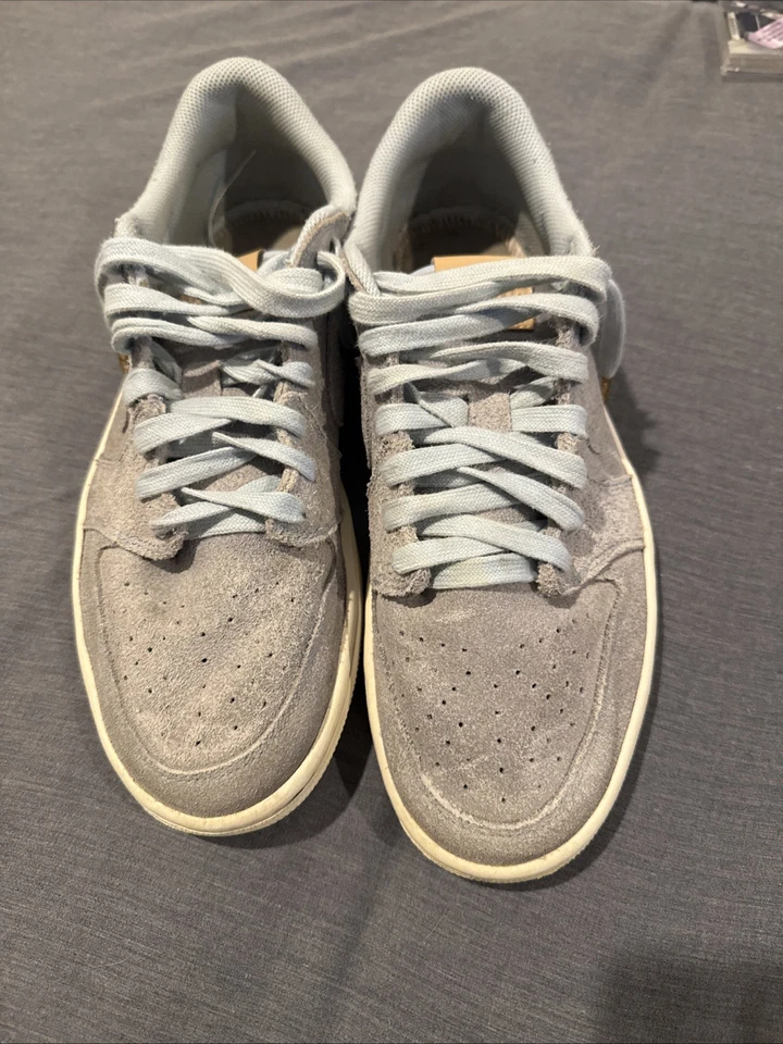 Air Jordan 1 Retro OG Premium Bajo Azul Hielo Para Hombre Talla 10 EE. UU. (905136-402) Foto 3 de 4