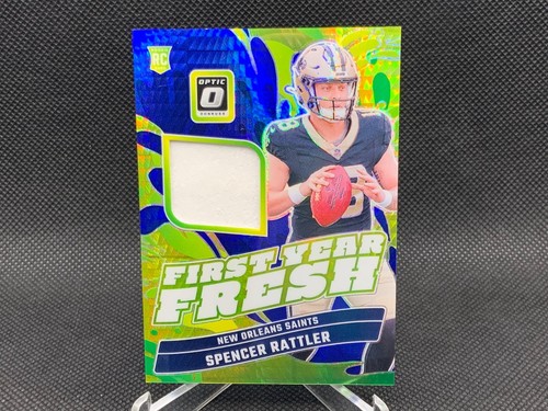 2024 Donruss Optic Spencer Rattler First Year Fresh Patch RC #FYF-SRR Saints - Bild 1 von 2